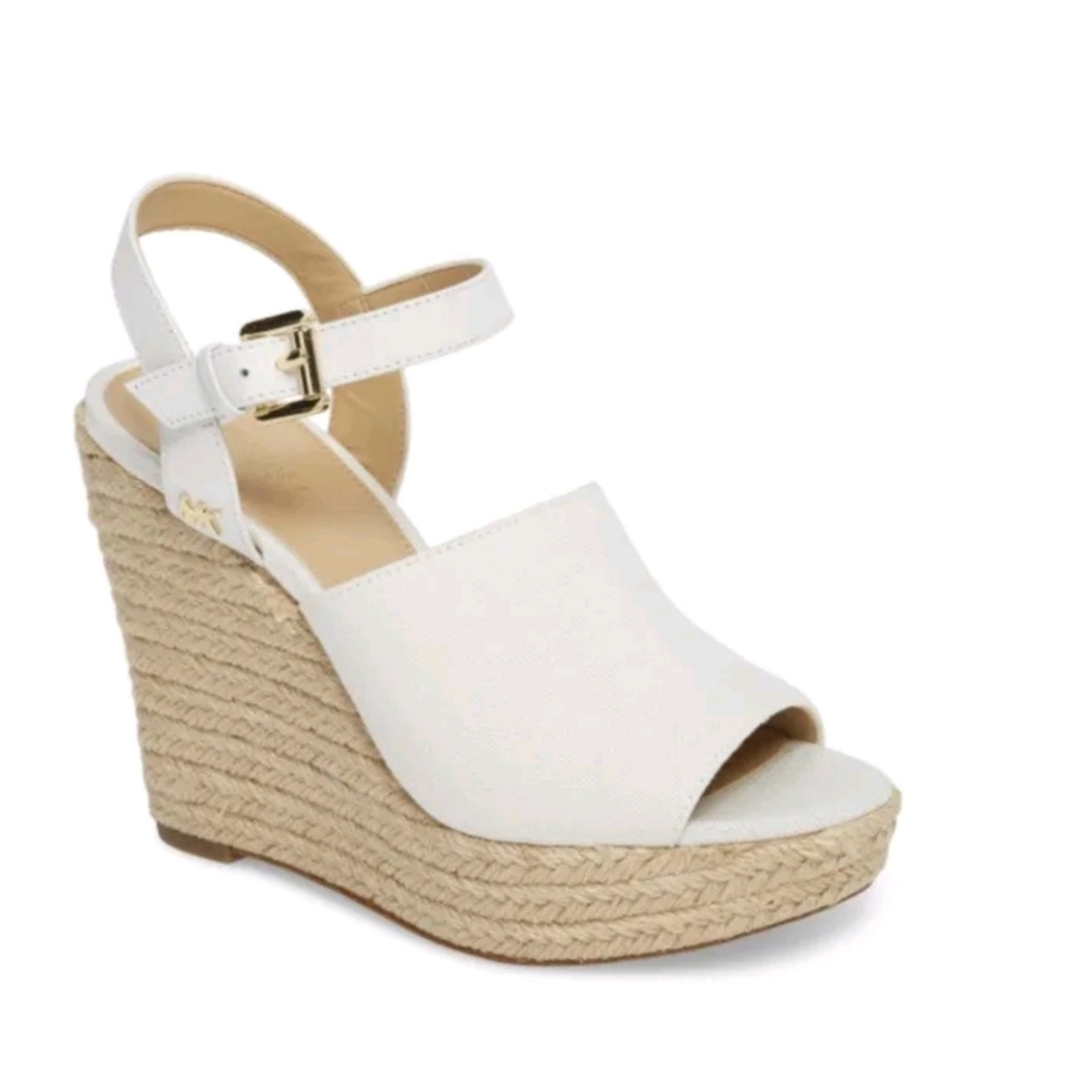 Michael kors Penelope wedge canvas size 10